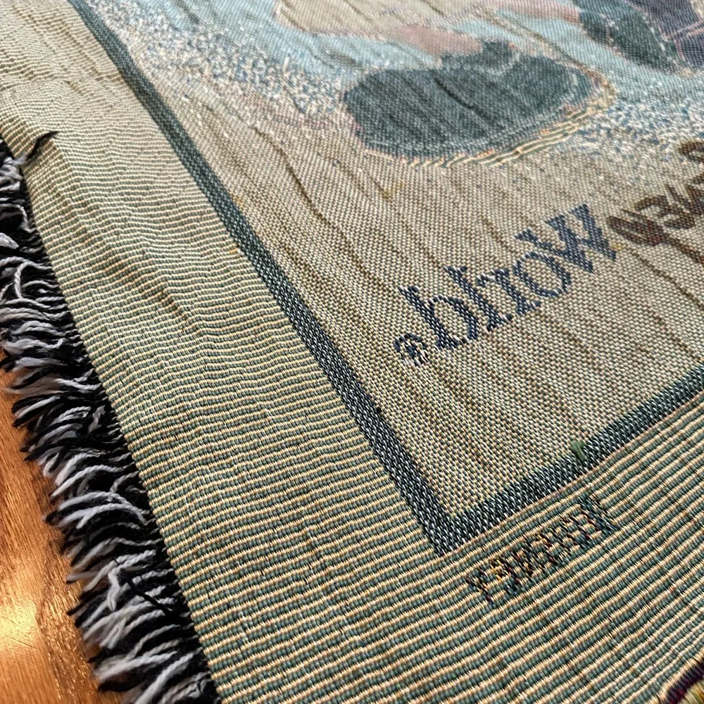 Disney Magic Kingdom DWorld MICKEY MOUSE Knit Blanket Size 54”X45”